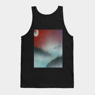 Misty pine river Tank Top